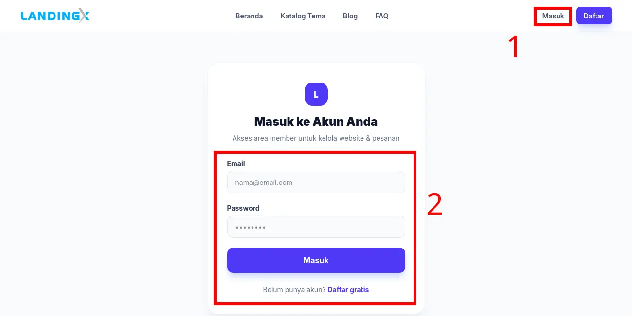 Cara Perpanjang Website LandingX (Mudah, 2 Menit)